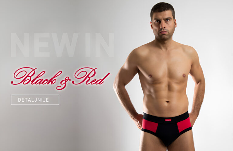 Manor underwear Nova kolekcija Black&Red